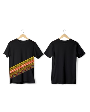 Greys&Blues Vibrant Pima Round Neck T-Shirt - Black